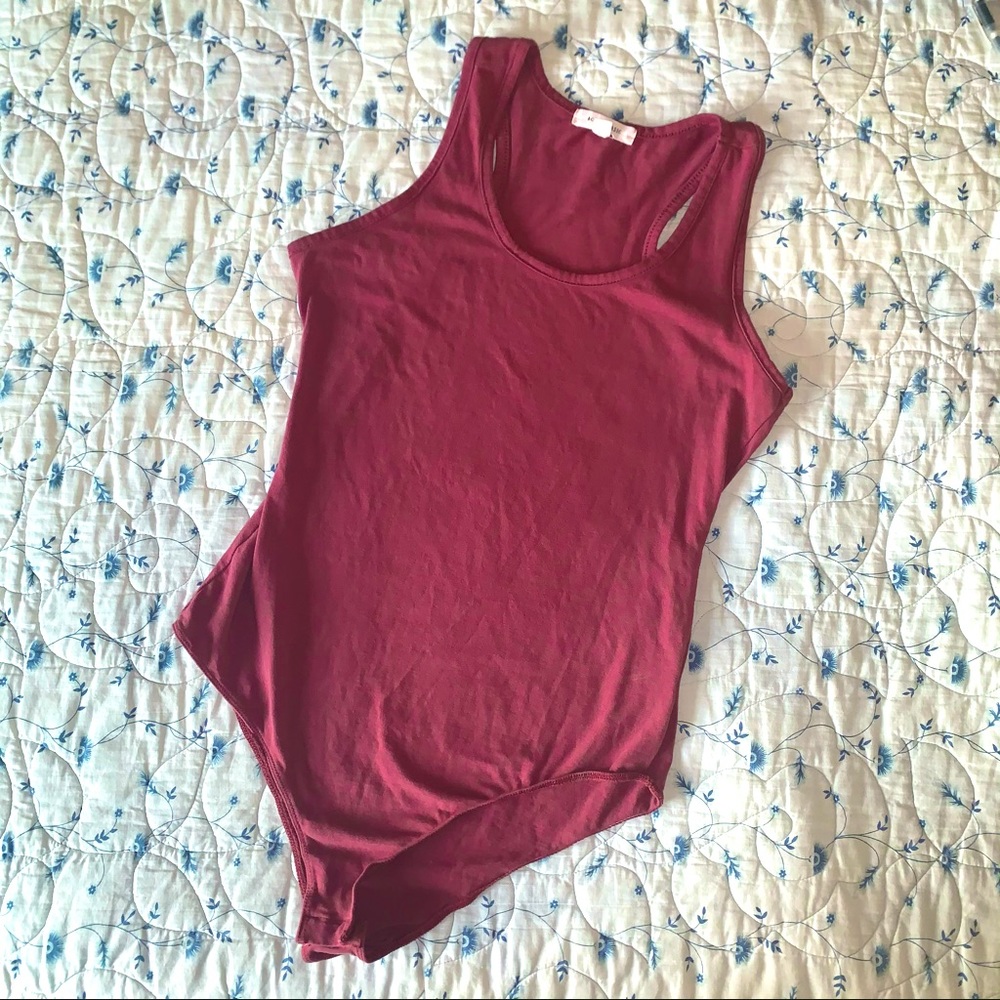 Active Basic Pink Scoop Neck Bodysuit